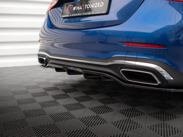 Pol po rear splitter with vertical bars mercedes benz c amg line w206 17717 5