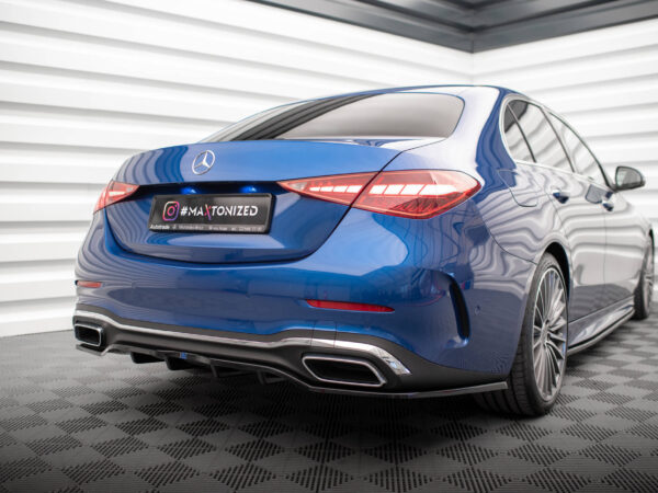 Pol po rear splitter with vertical bars mercedes benz c amg line w206 17717 8