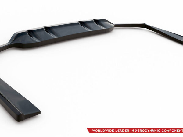 Pol po rear splitter with vertical bars mercedes benz c coupe amg line c205 facelift 18094 2