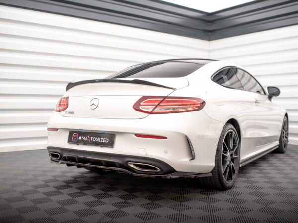 Alternative view of Maxton Design Gloss Black Rear Diffuser For Mercedes-Benz AMG C205 LCI