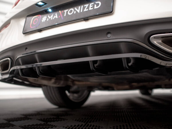 Pol po rear splitter with vertical bars mercedes benz c coupe amg line c205 facelift 18094 5