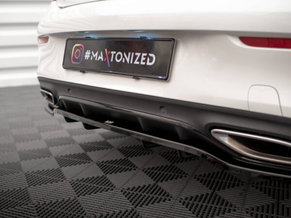 Pol po rear splitter with vertical bars mercedes benz c coupe amg line c205 facelift 18094 6