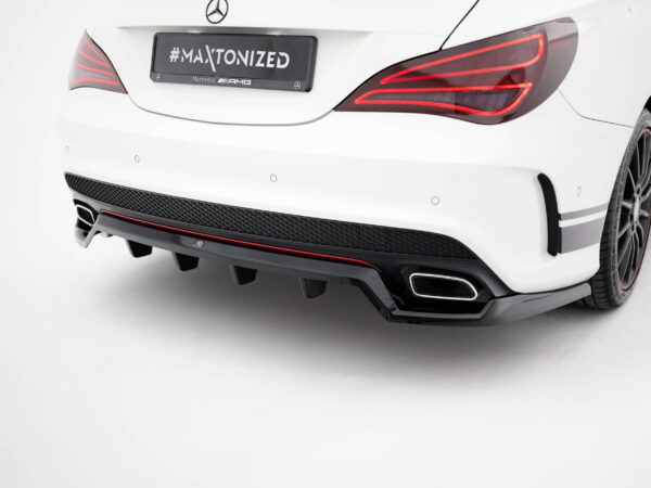 Pol po rear splitter with vertical bars mercedes benz cla amg line c117 21387 6
