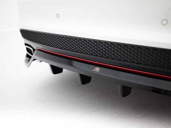 Pol po rear splitter with vertical bars mercedes benz cla amg line c117 21387 8