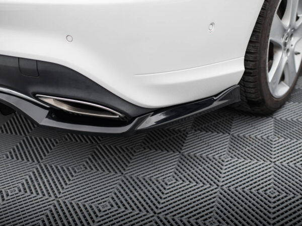 Pol po rear splitter with vertical bars mercedes benz cla c117 facelift 20870 5