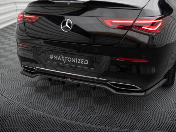 Pol po rear splitter with vertical bars mercedes benz cla coupe c118 19358 4