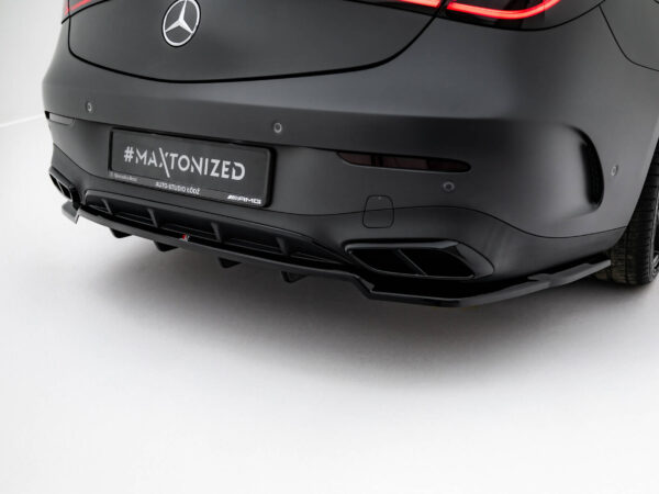 Pol po rear splitter with vertical bars mercedes benz cle amg line c236 21834 3