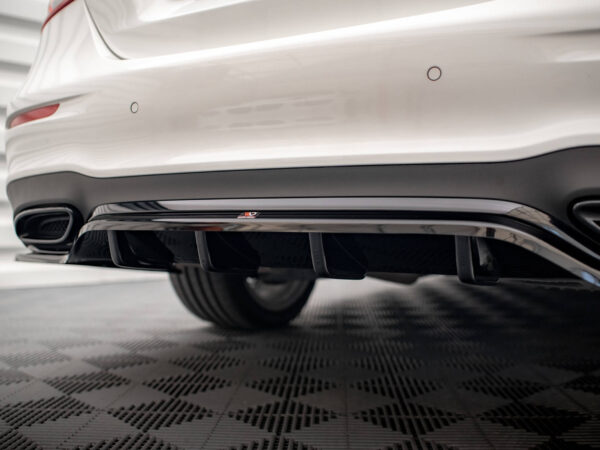 Pol po rear splitter with vertical bars mercedes benz e amg line sedan w213 facelift 16661 5