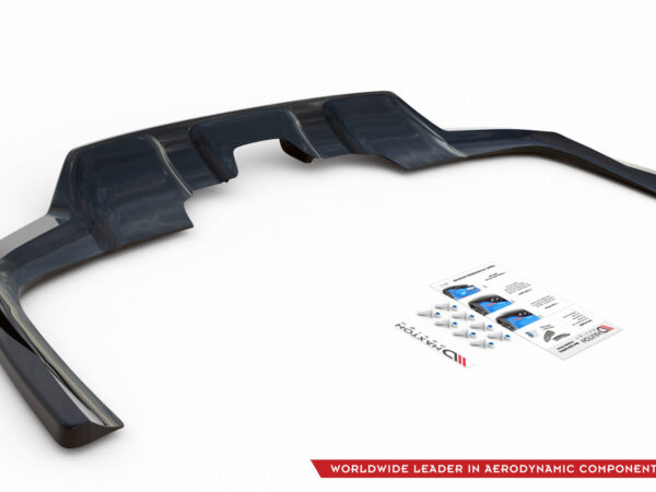 Pol po rear splitter with vertical bars mercedes benz gls amg line x167 13959 4