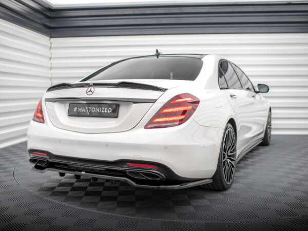 Alternative view of Maxton Design Gloss Black Rear Diffuser For Mercedes-Benz AMG W222 LCI