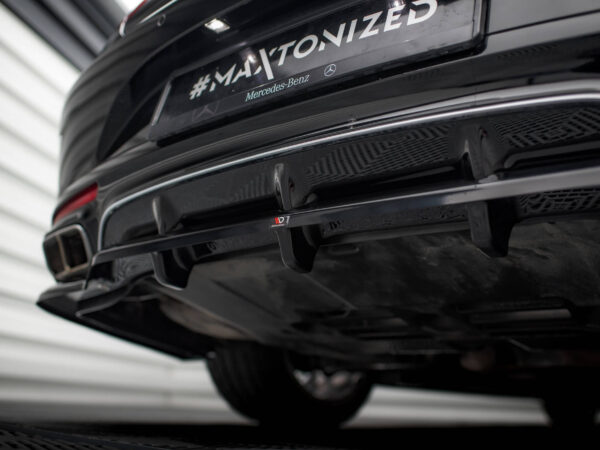 Alternative view of Maxton Design Gloss Black Rear Diffuser For Mercedes-Benz AMG C217 LCI