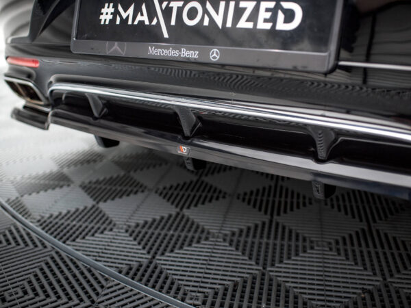 Pol po rear splitter with vertical bars mercedes benz s coupe amg line c217 facelift 20956 3