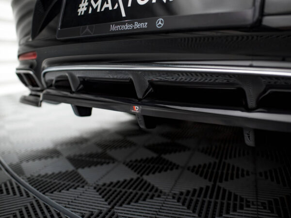 Pol po rear splitter with vertical bars mercedes benz s coupe amg line c217 facelift 20956 4