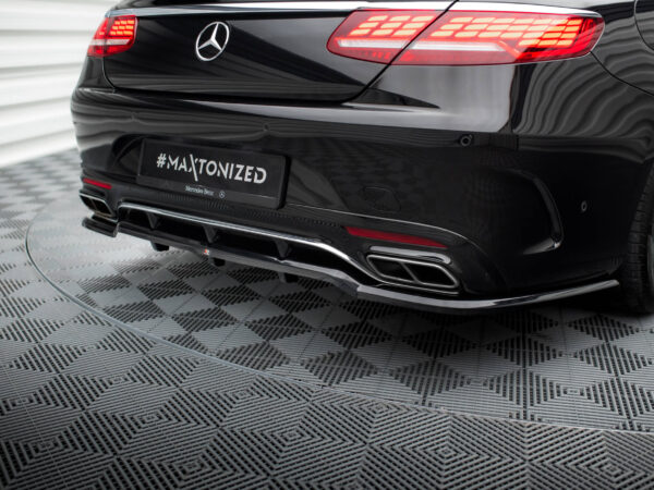 Pol po rear splitter with vertical bars mercedes benz s coupe amg line c217 facelift 20956 7
