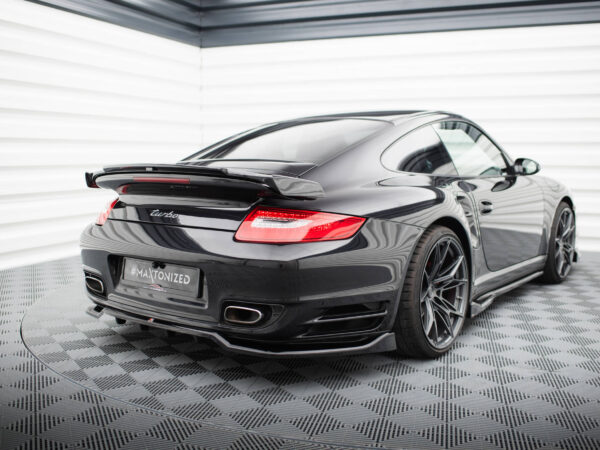 Alternative view of Maxton Design Gloss Black Rear Diffuser For Porsche 911 Turbo 997
