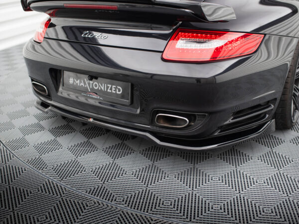 Pol po rear splitter with vertical bars porsche 911 turbo 997 19382 5
