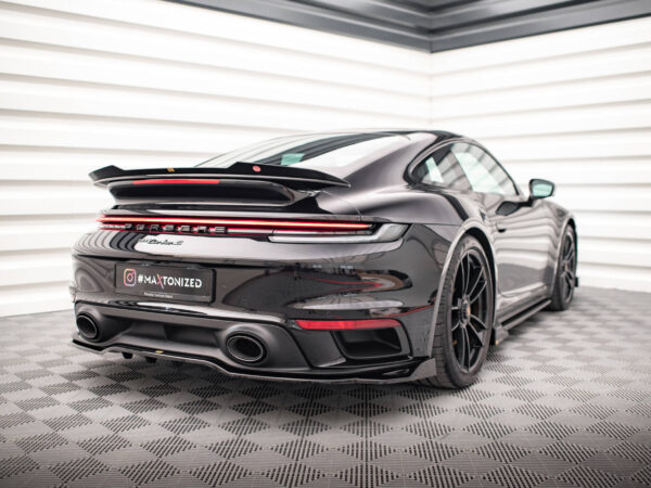 Pol po rear splitter with vertical bars porsche 911 turbo s 992 17272 11