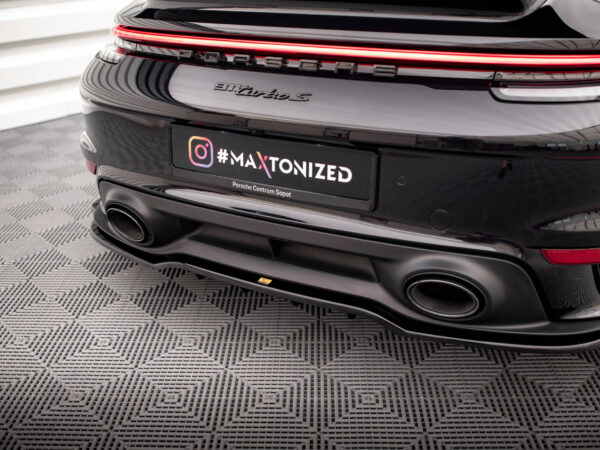 Pol po rear splitter with vertical bars porsche 911 turbo s 992 17272 6