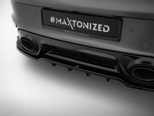 Pol po rear splitter with vertical bars porsche 911 turbo s sport package 992 21883 3