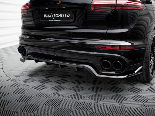 Pol po rear splitter with vertical bars porsche cayenne mk2 facelift 19507 6