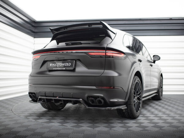 Alternative view of Maxton Design Gloss Black Sport Style Rear Diffuser For Porsche Cayenne 9YA Mk3