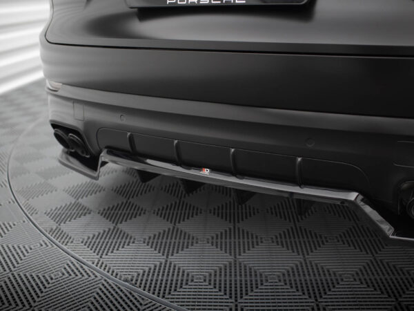 Pol po rear splitter with vertical bars porsche cayenne sport design mk3 18995 4