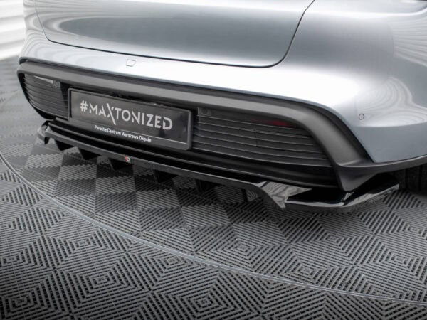 Pol po rear splitter with vertical bars porsche taycan taycan 4 taycan 4s taycan gts mk1 20643 4