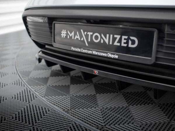 Pol po rear splitter with vertical bars porsche taycan taycan 4 taycan 4s taycan gts mk1 20643 5