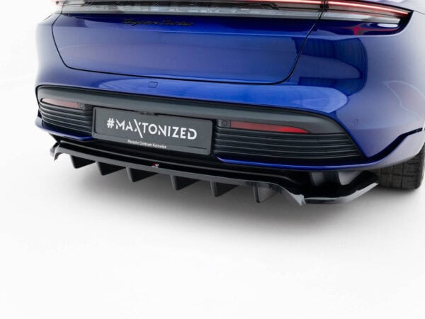 Pol po rear splitter with vertical bars porsche taycan turbo s mk1 22124 5