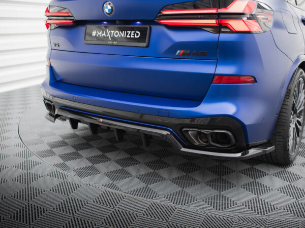 Pol po rear splitter with vertical bars v 1 bmw x5 m pack g05 facelift 19467 5