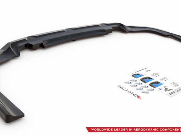 Pol po rear splitter with vertical bars v 1 bmw x6 m pack g06 14035 6