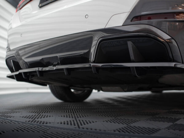 Pol po rear splitter with vertical bars v 1 bmw i4 m pack g26 18603 4