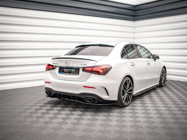 Alternative view of Maxton Design Gloss Black Rear Diffuser V.1 For Mercedes AMG A35 V177