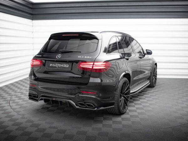 Alternative view of Maxton Design Gloss Black Rear Diffuser V.1 For Mercedes-Benz AMG GLC63 X253