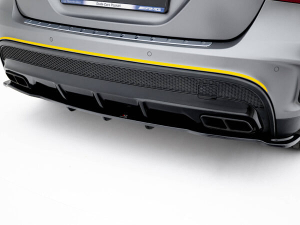 Pol po rear splitter with vertical bars v 1 mercedes benz gla 45 amg 7098 3