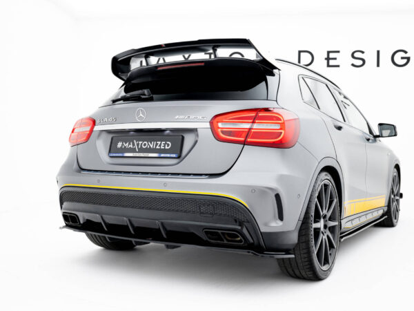 Pol po rear splitter with vertical bars v 1 mercedes benz gla 45 amg 7098 4