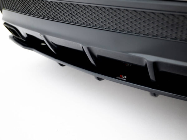 Pol po rear splitter with vertical bars v 1 mercedes benz gla 45 amg 7098 5