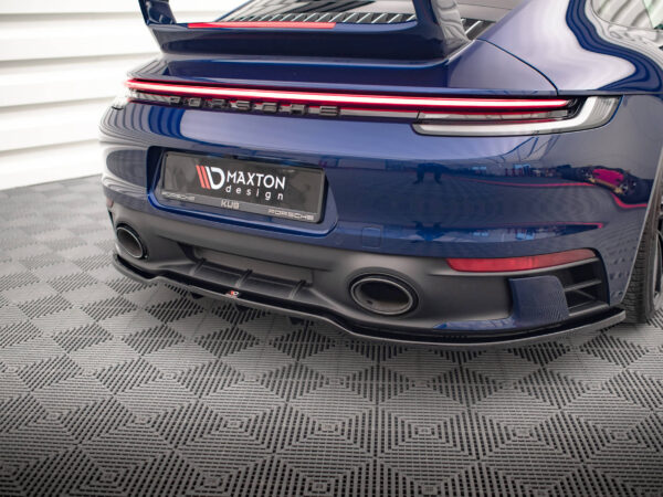 Alternative view of Maxton Design Gloss Black Rear Diffuser V.1 For Porsche 911 Carrera Aero 992 GTS