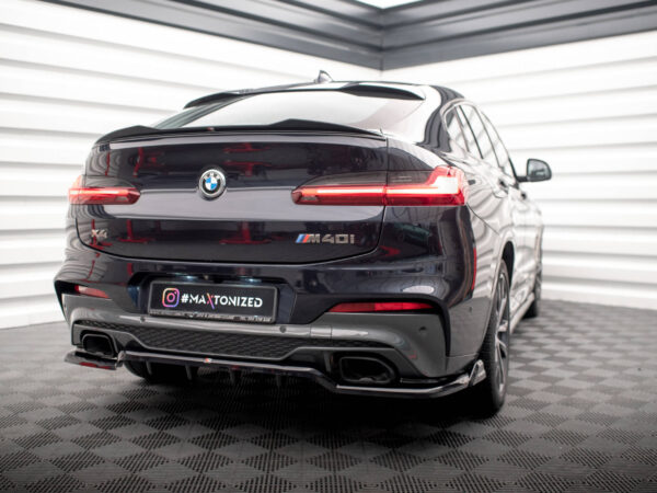 Alternative view of Maxton Design Gloss Black Rear Diffuser V.2 For BMW X4 G02 M40i