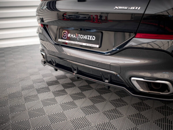 Pol po rear splitter with vertical bars v 2 bmw x6 m pack g06 16543 5