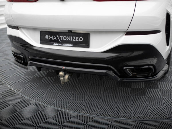 Pol po rear splitter with vertical bars v 2 bmw x6 m pack g06 facelift 19680 7