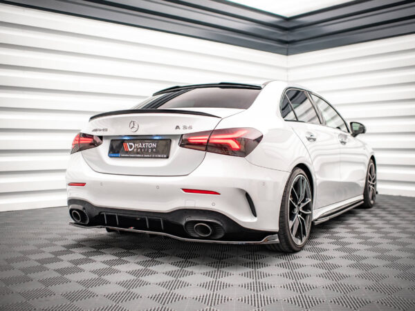 Alternative view of Maxton Design Gloss Black Rear Diffuser V.2 For Mercedes-Benz AMG A35 V177