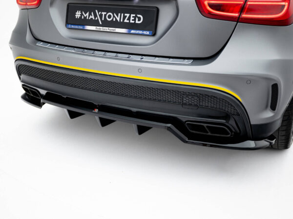 Pol po rear splitter with vertical bars v 2 mercedes benz gla 45 amg x156 22063 4