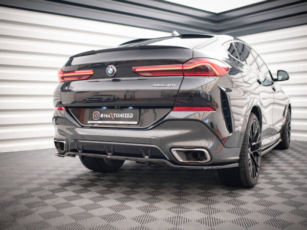 Pol po rear splitter with vertical bars v 3 bmw x6 m pack g06 16547 5