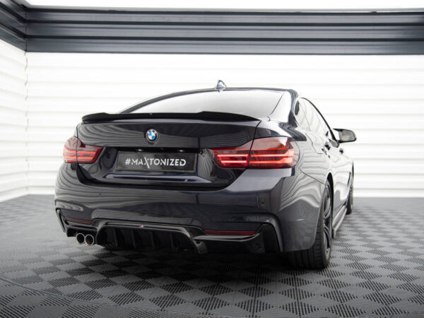 Pol po rear valance bmw 4 coupe gran coupe cabrio m pack f32 f36 f33 version with exhaust on one side 20553 4