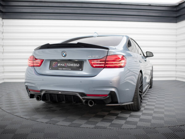 Alternative view of Maxton Design Gloss Black Rear Diffuser Dual For BMW 4 Series F32 F36 F33 M Sport