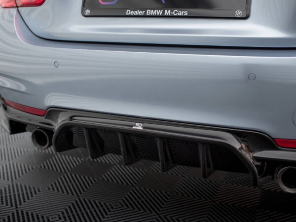 Pol po rear valance bmw 4 coupe gran coupe cabrio m pack f32 f36 f33 version with single exhausts on both sides 20407 3