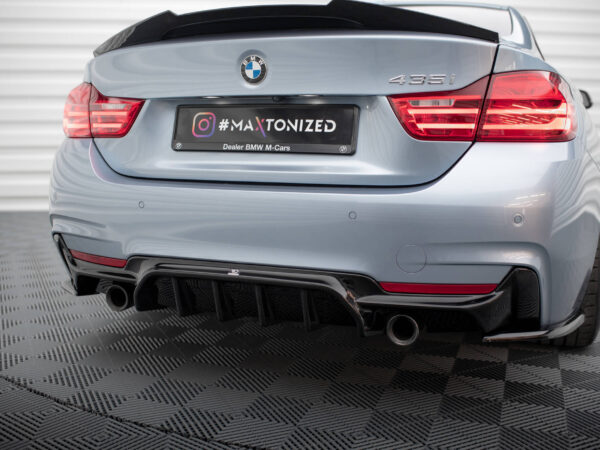 Pol po rear valance bmw 4 coupe gran coupe cabrio m pack f32 f36 f33 version with single exhausts on both sides 20407 4