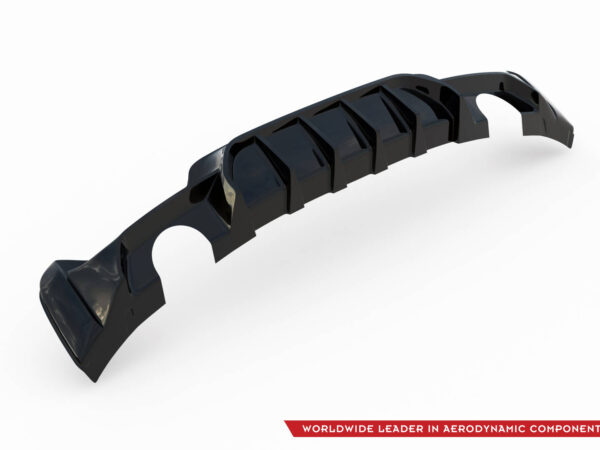 Pol po rear valance bmw 4 coupe gran coupe cabrio m pack f32 f36 f33 version with single exhausts on both sides 20407 5