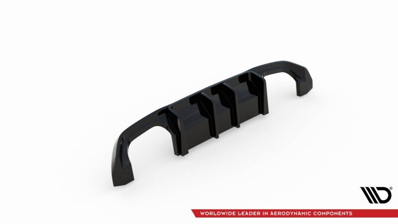 Maxton design gloss black rear diffuser for bmw m2 f87